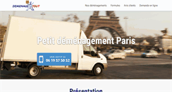 Desktop Screenshot of petitdemenagementparis.com